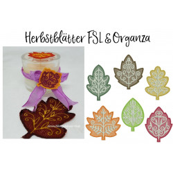 Stickserie ITH - FSL und Organza Blätter